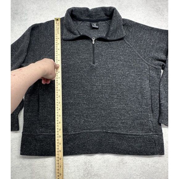 Womens Nike Size Medium Quarter Zip Pullover In Heather Gray - Picture 2 of 5